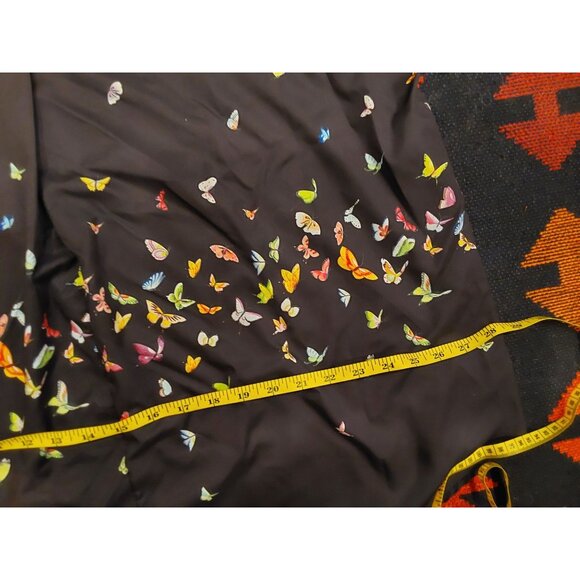 Unbranded NEW WOMEN'S PLUS Black A-Line Shirt with Multicolored Butterflies. XXL - Picture 8 of 13